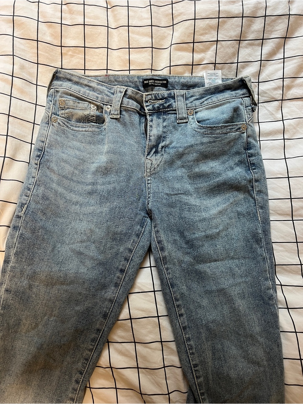 True Religion Women's Jeans Mid Rise Bootcut True Booty Perfector